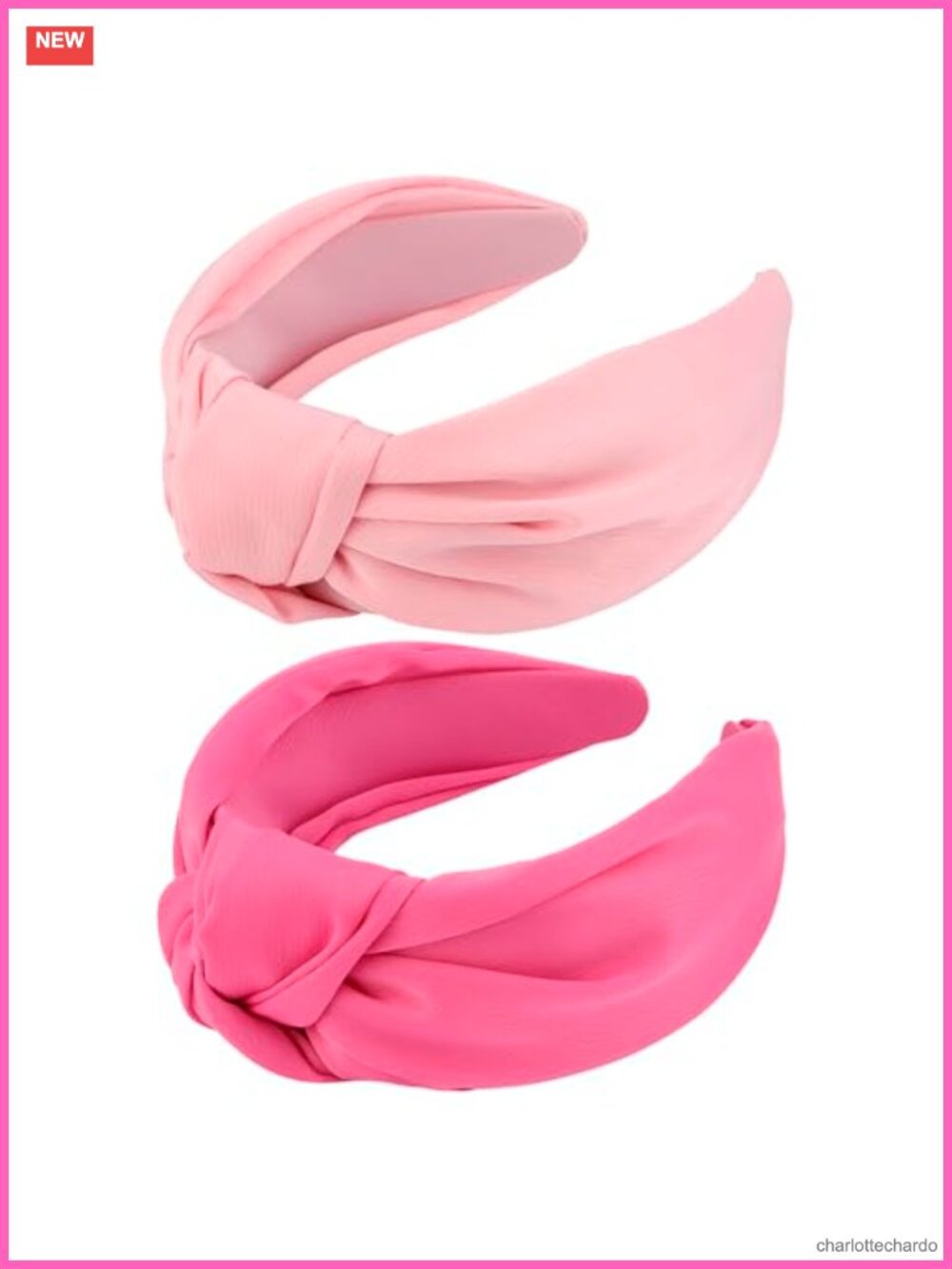 2 Pack Wide Knotted Satin Headbands for Women Hair Accessories
